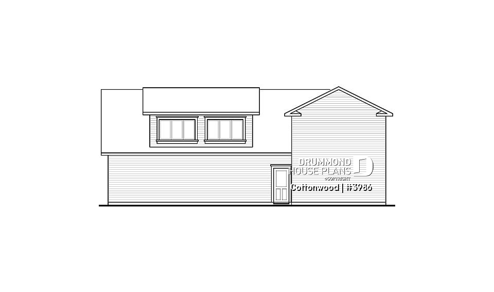 rear elevation - Cottonwood