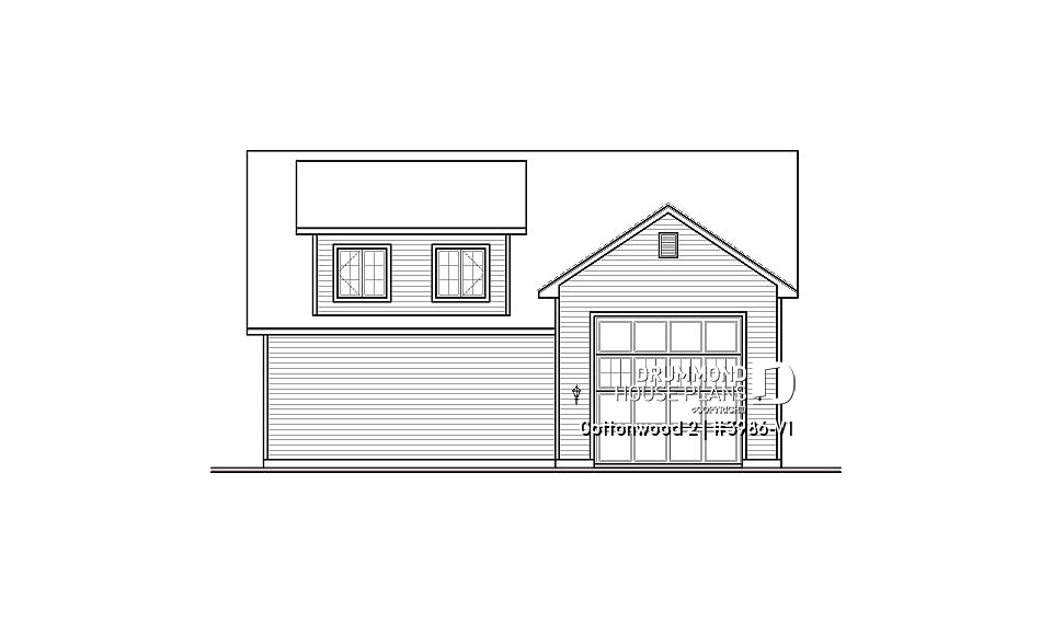 rear elevation - Cottonwood 2