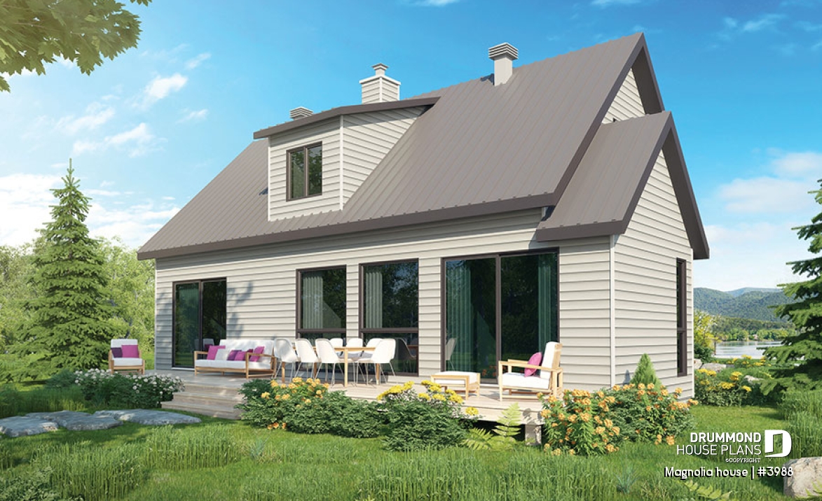 Rear view - BASE MODEL - Magnolia house