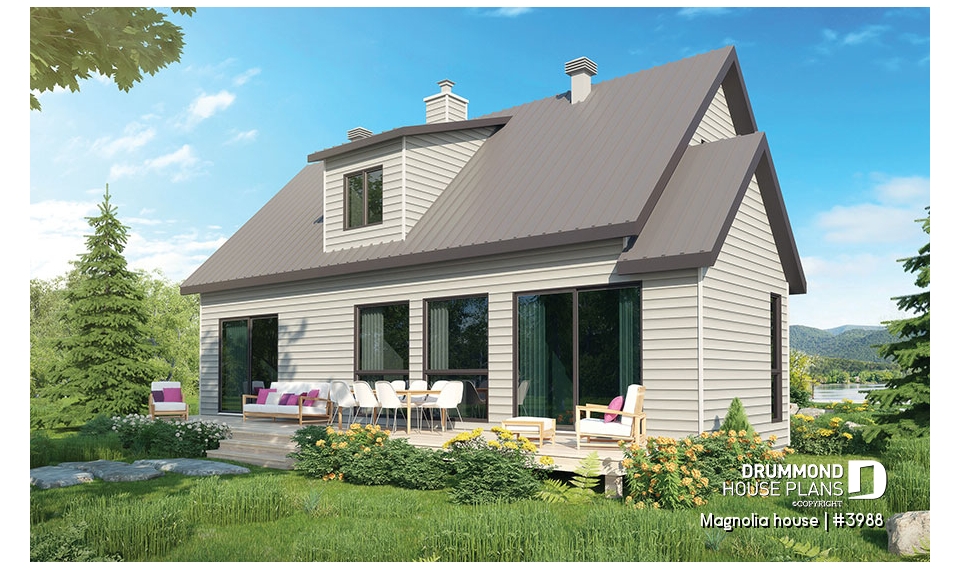 Rear view - BASE MODEL - Magnolia house