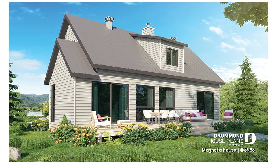 Rear view - BASE MODEL - Magnolia house