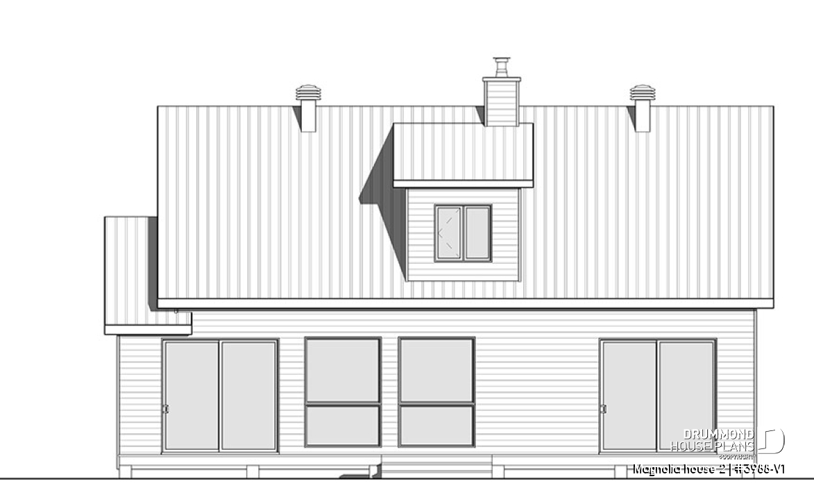 rear elevation - Magnolia house 2