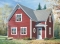 front - BASE MODEL - Historical country home design, affordable construction  costs, open plan,  2 bedrooms, laundry room on main - Adam 2