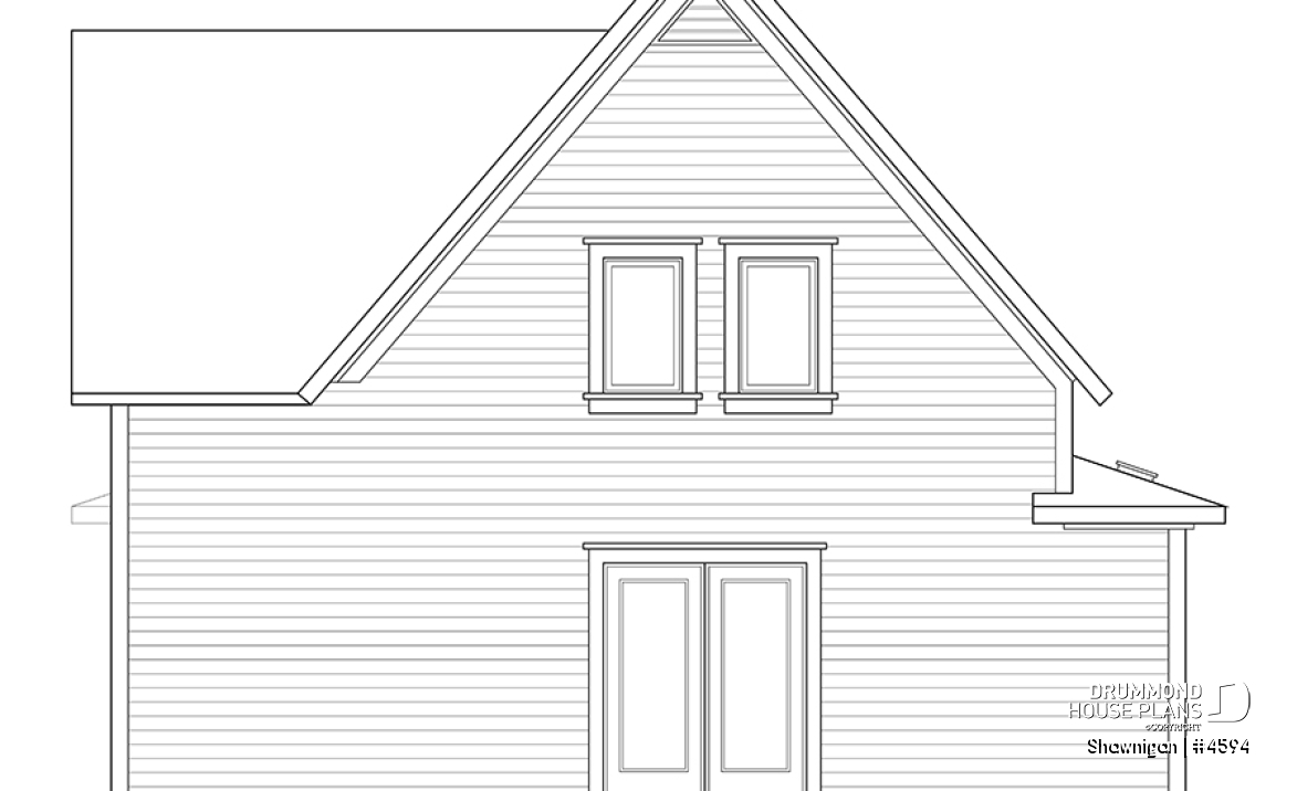 rear elevation - Shawnigan