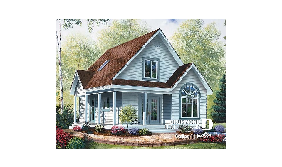 front - BASE MODEL - Charming Country Style home with 3 bedrooms and open floor plan layout - Gaillon 1