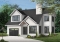 Color version 4 - Front - 2-storey house plan, garage, narrow lot, master suite, 3 bedrooms, 2.5 baths, laundry on second floor - Campbell 2