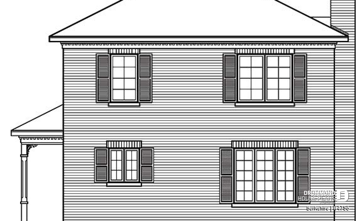 rear elevation - Berkshire