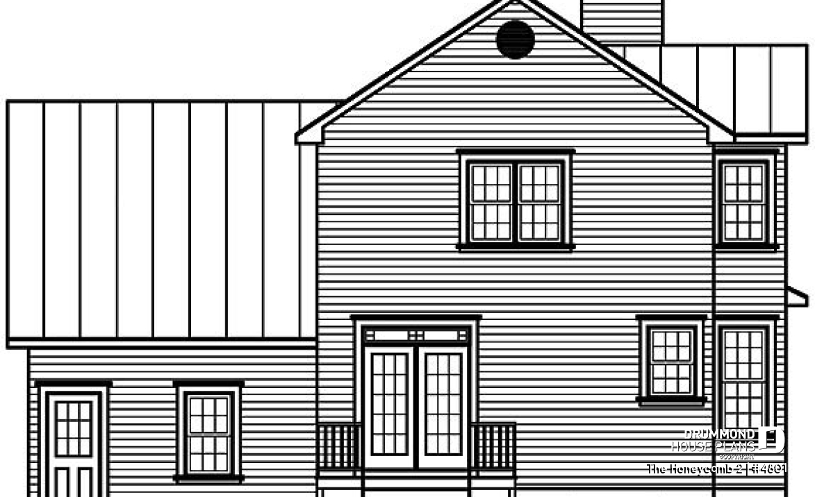 rear elevation - The Honeycomb 2