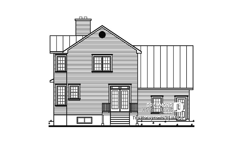rear elevation - The Honeycomb 2