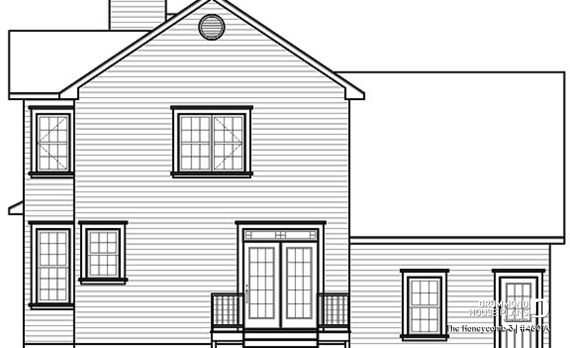 rear elevation - The Honeycomb 3