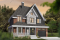 front - BASE MODEL - European 2 storey house plan, 4 bedroom with wrap around porch and garage - Manor's Mark 2