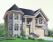 front - BASE MODEL - Manor style 4 bedroom with great room, breakfast nook and garage - Rockingham 2