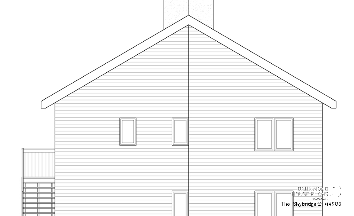 rear elevation - The  Skybridge 2