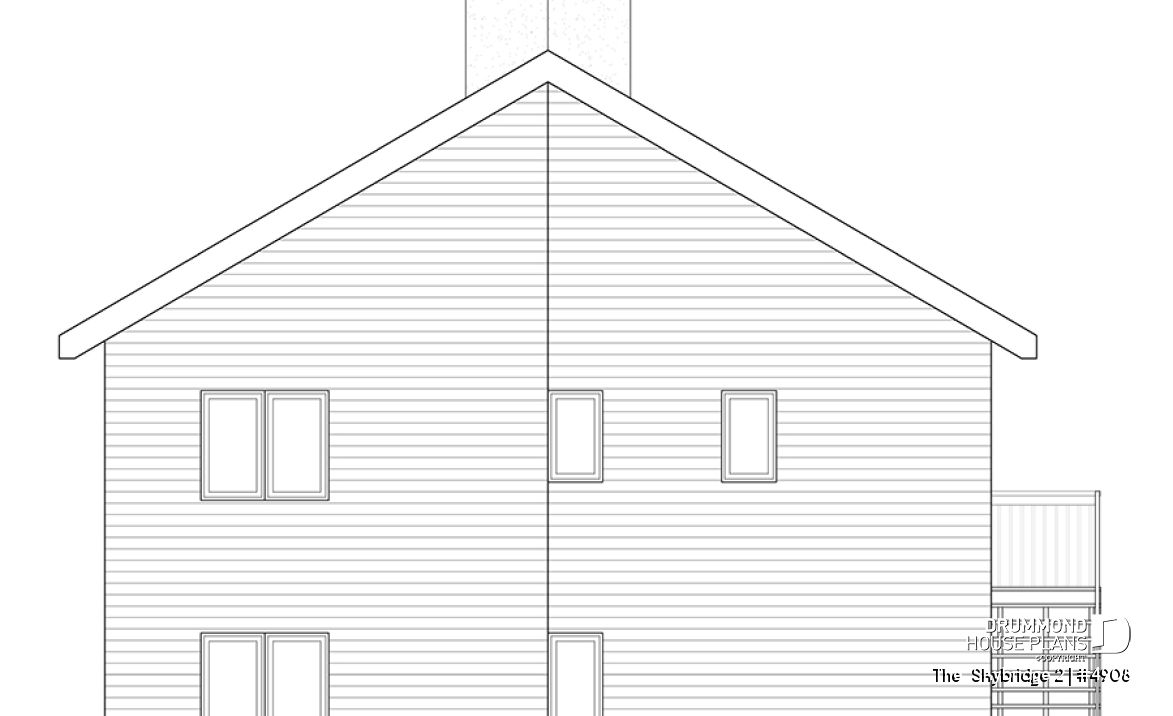 rear elevation - The  Skybridge 2