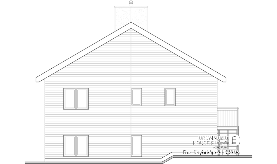 rear elevation - The  Skybridge 2