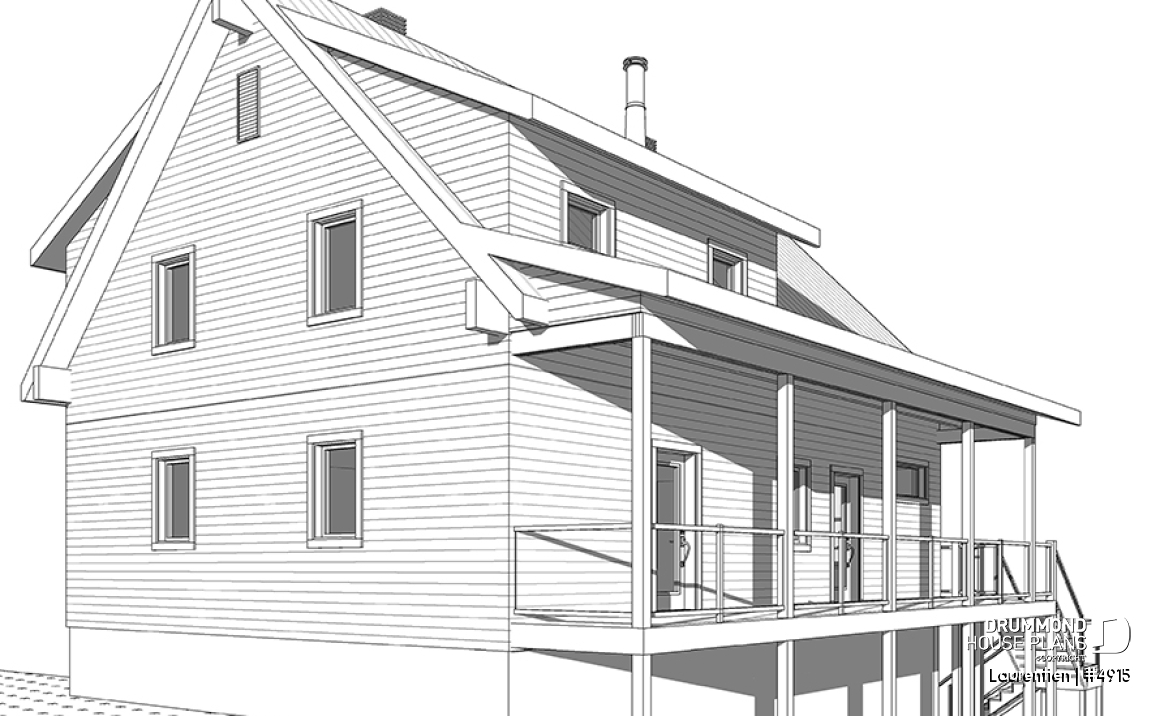 rear elevation - Laurentien