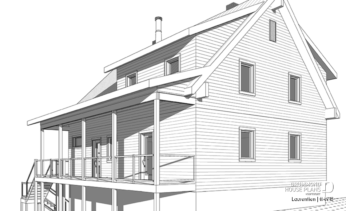 rear elevation - Laurentien