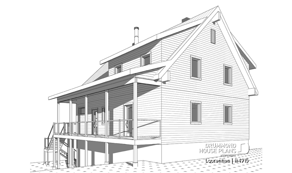 rear elevation - Laurentien