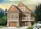 front - BASE MODEL - Lakefront or mountain 4 bedroom home plan, 2 master suites, open floor plan, home office, bonus space, 3 baths - Peregrine's View
