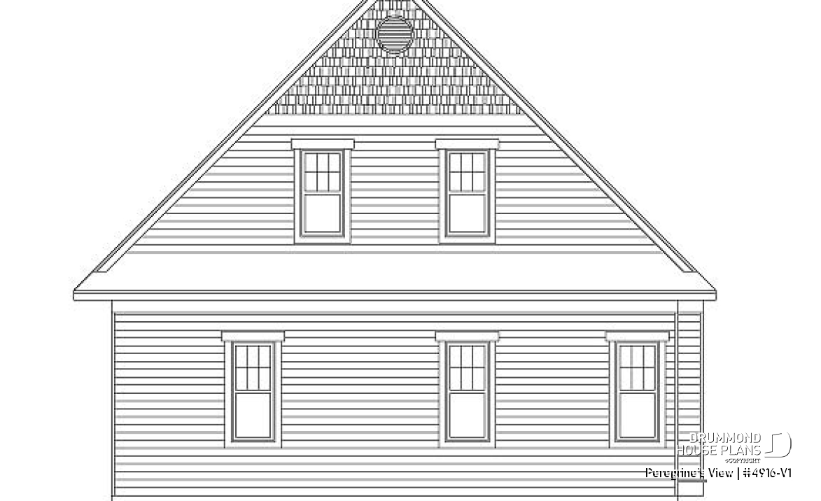 rear elevation - Peregrine's View