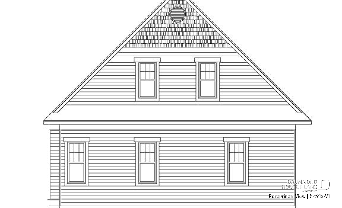 rear elevation - Peregrine's View