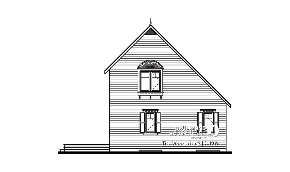 rear elevation - The Woodlette 2