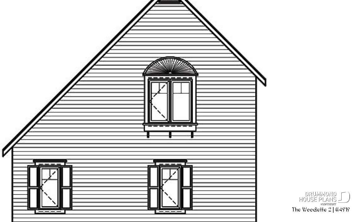 rear elevation - The Woodlette 2