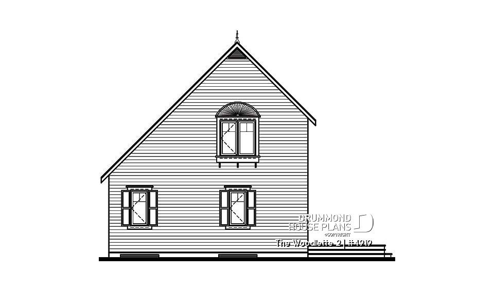 rear elevation - The Woodlette 2