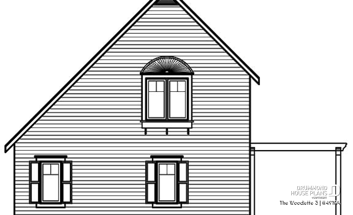 rear elevation - The Woodlette 3