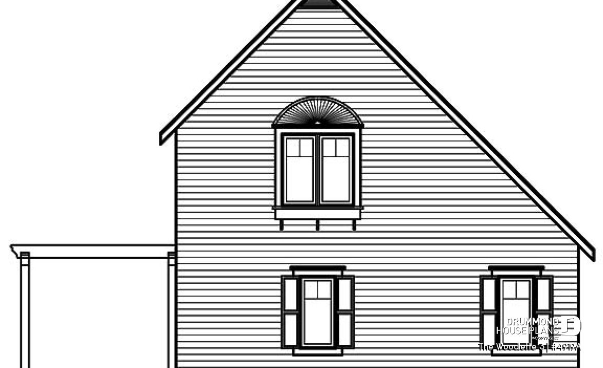 rear elevation - The Woodlette 3