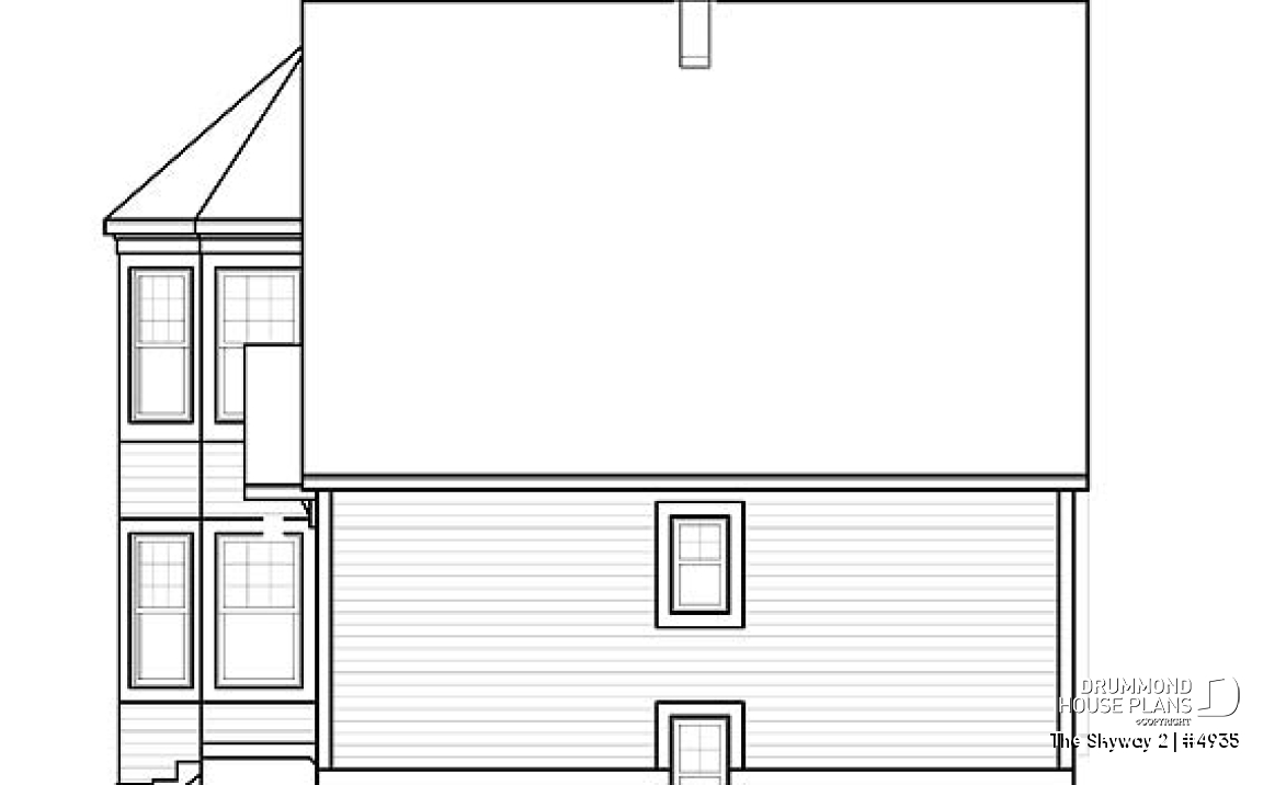 rear elevation - The Skyway 2