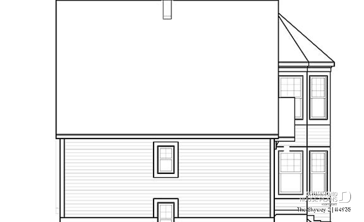 rear elevation - The Skyway 2