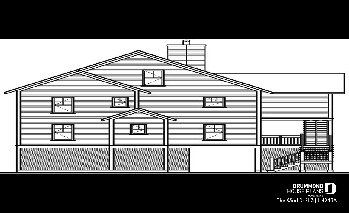rear elevation - The Wind Drift 3
