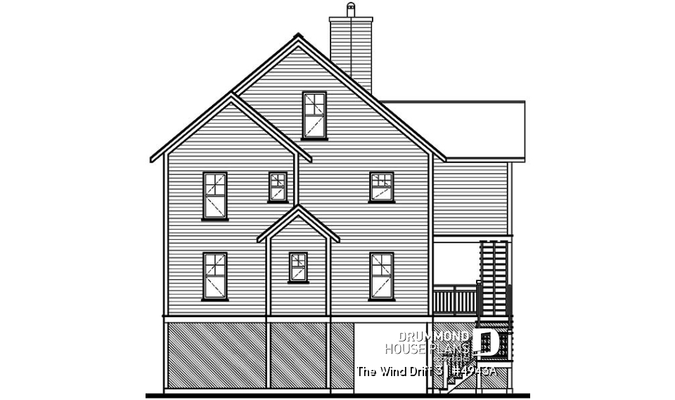 rear elevation - The Wind Drift 3