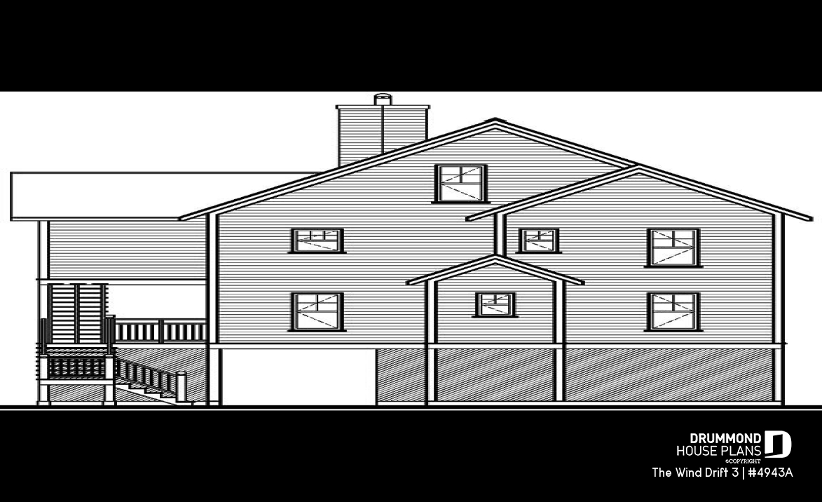 rear elevation - The Wind Drift 3
