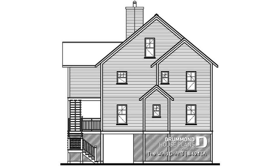 rear elevation - The Wind Drift 3