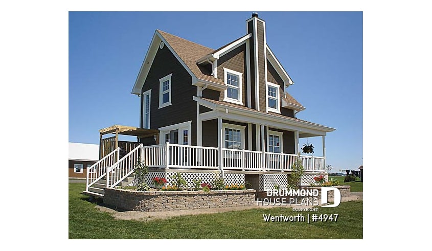 front - BASE MODEL - 3 bedroom country cottage, master suite with private balcony - Wentworth