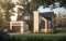 front - BASE MODEL - Modern Two-Story House Plan with Stunning Primary Suite, Cathedral Ceiling and STÛV Wood Stove - Balnea 2