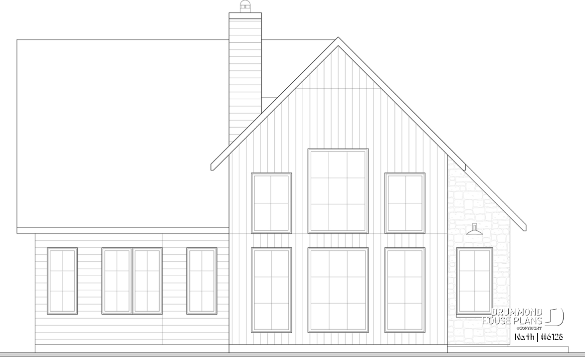 rear elevation - North