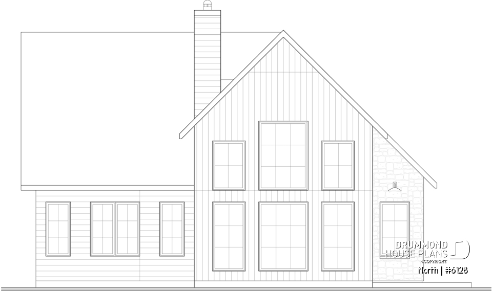 rear elevation - North