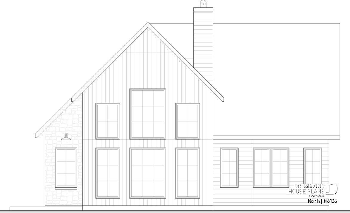 rear elevation - North