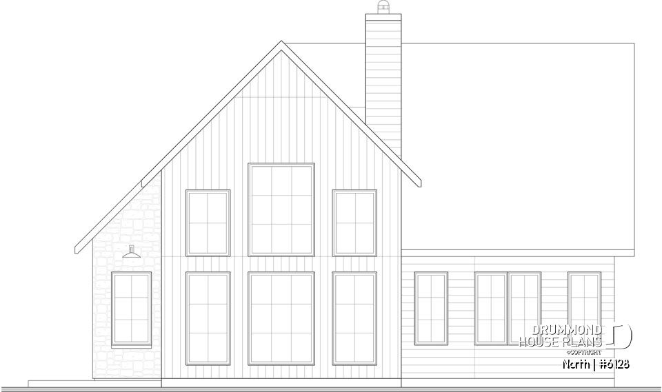 rear elevation - North