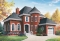 front - BASE MODEL - European style 3 bedroom house plan, home office, large sunken living room, garage, walk-in in master - Willingdon