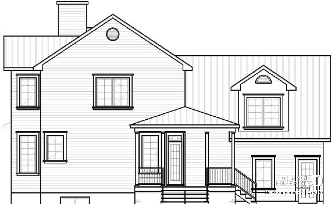 rear elevation - The Honeycomb 3
