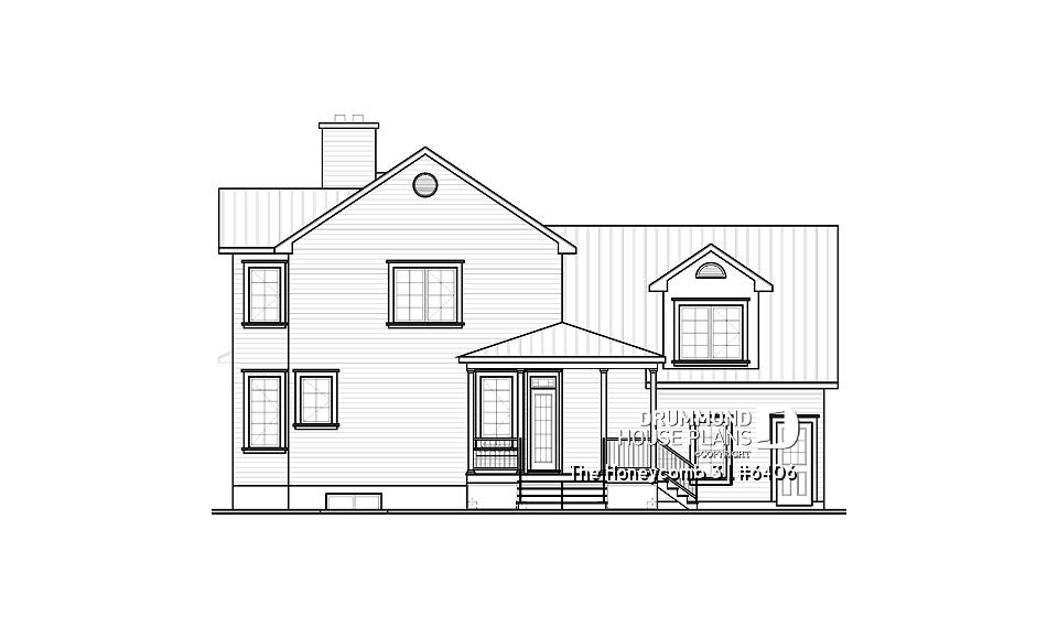 rear elevation - The Honeycomb 3