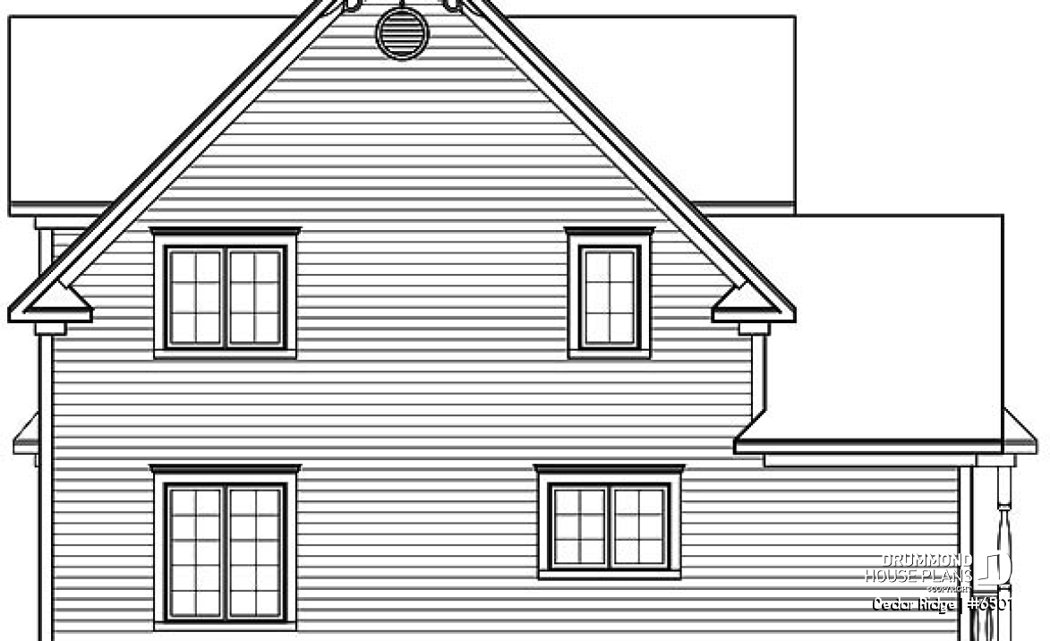 rear elevation - Cedar Ridge