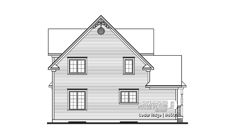 rear elevation - Cedar Ridge