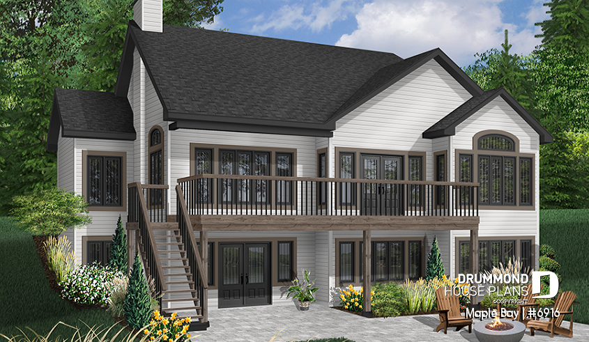 front - BASE MODEL - Large 4 bedroom cottage with 2 family rooms and lots of storage space - Maple Bay