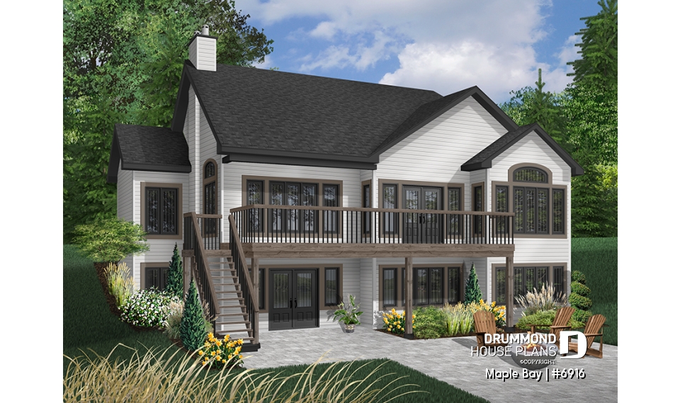 front - BASE MODEL - Large 4 bedroom cottage with 2 family rooms and lots of storage space - Maple Bay