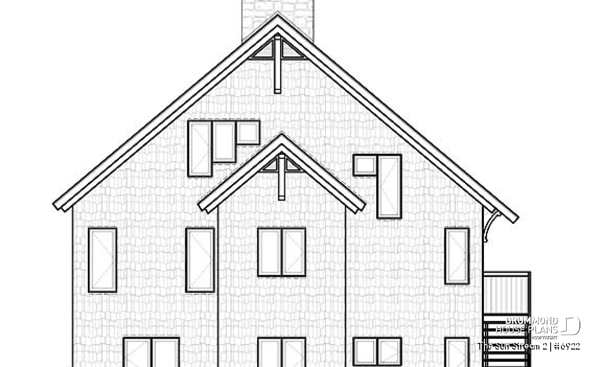 rear elevation - The Sun Stream 2
